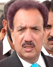 Former Pakistan interior minister Rehaman Malik